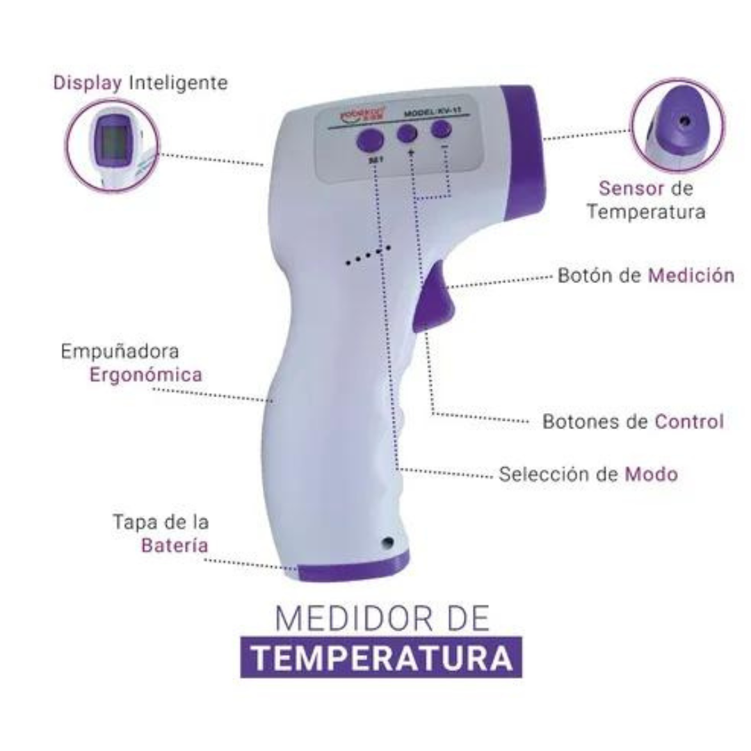 Termómetro Digital Infrarojo Sin Contacto
